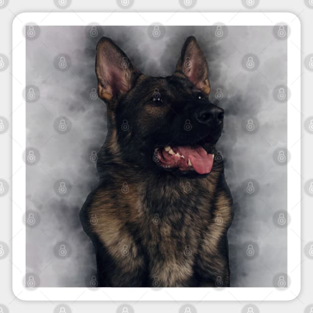 German shepherd Sticker by Noamdelf06